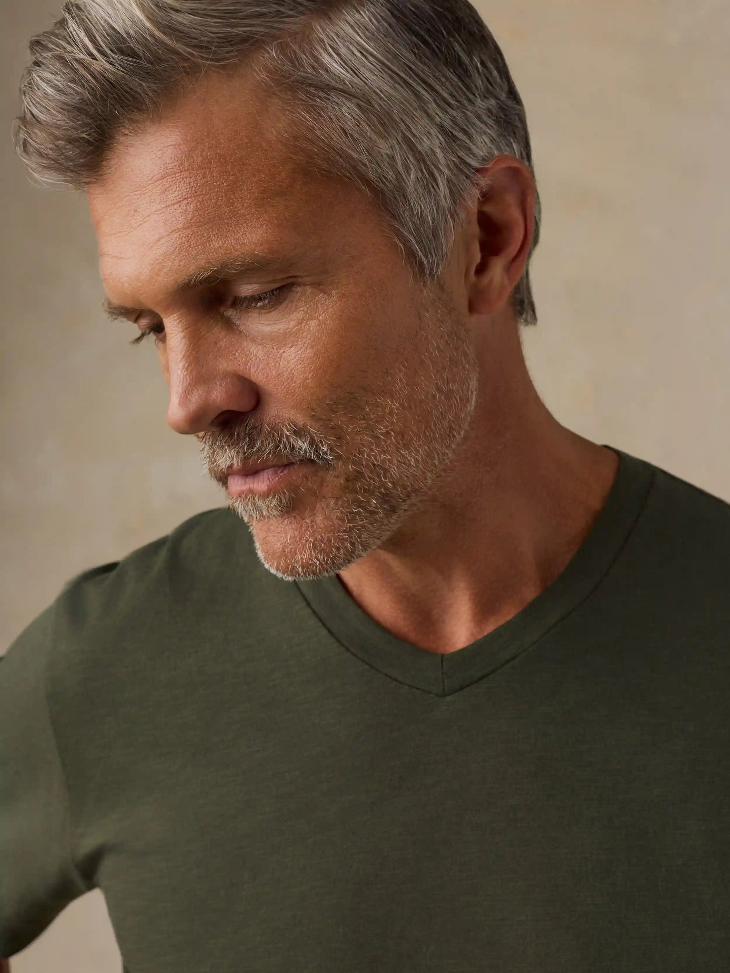 Short-Sleeve Sunwashed Regenerative V-Neck Tee - Forest Grove