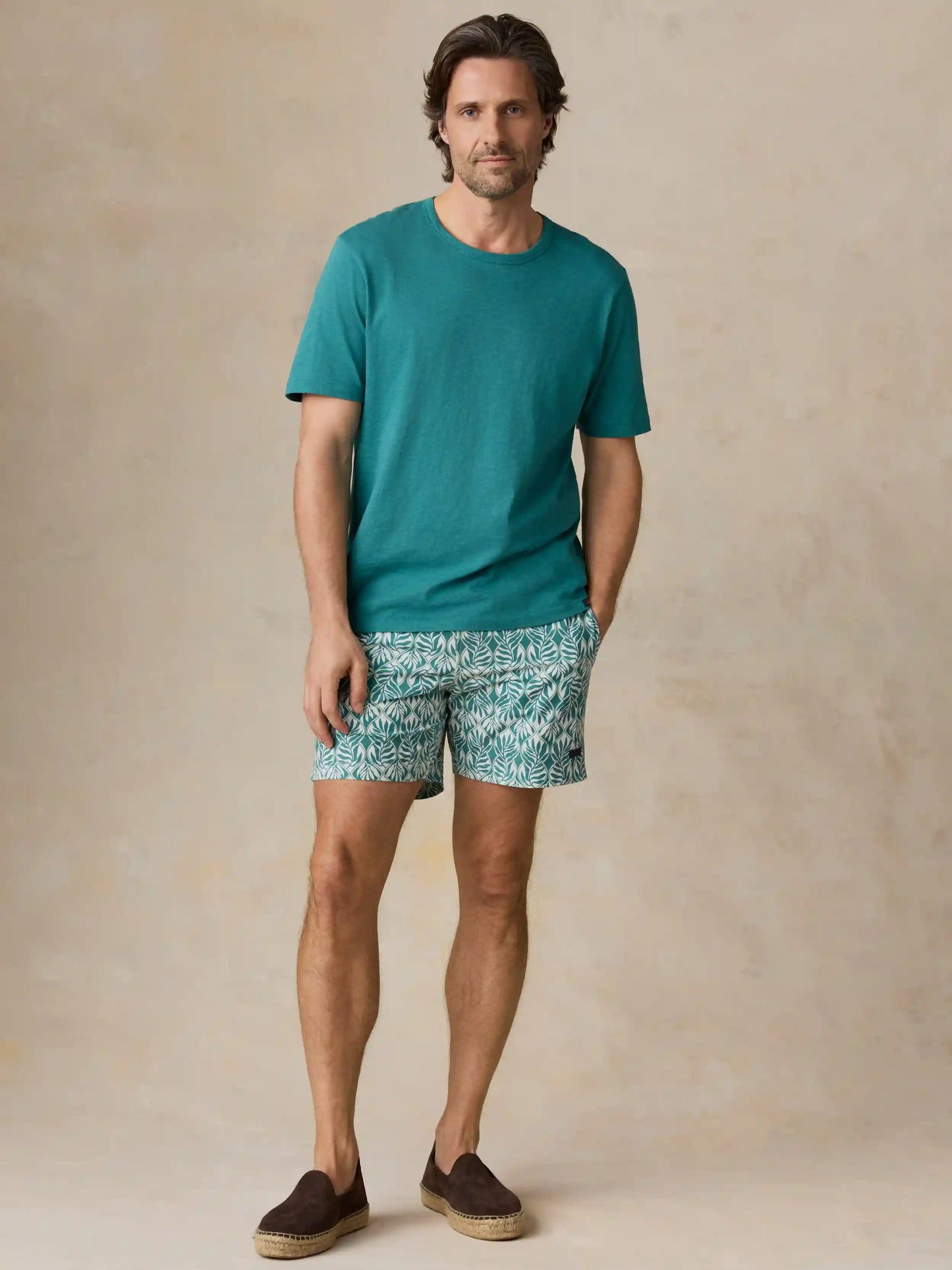 Sunwashed Regenerative Tee - Biscayne Green