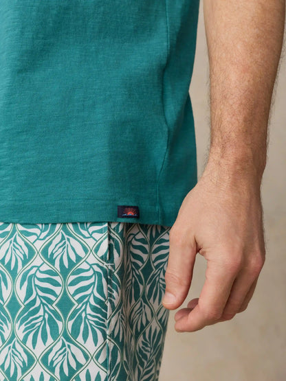 Sunwashed Regenerative Tee - Biscayne Green