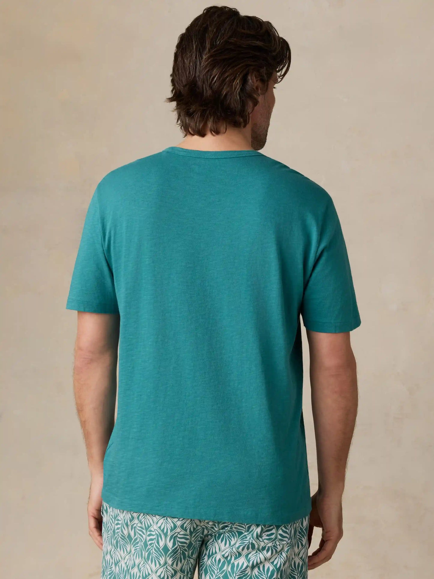 Sunwashed Regenerative Tee - Biscayne Green