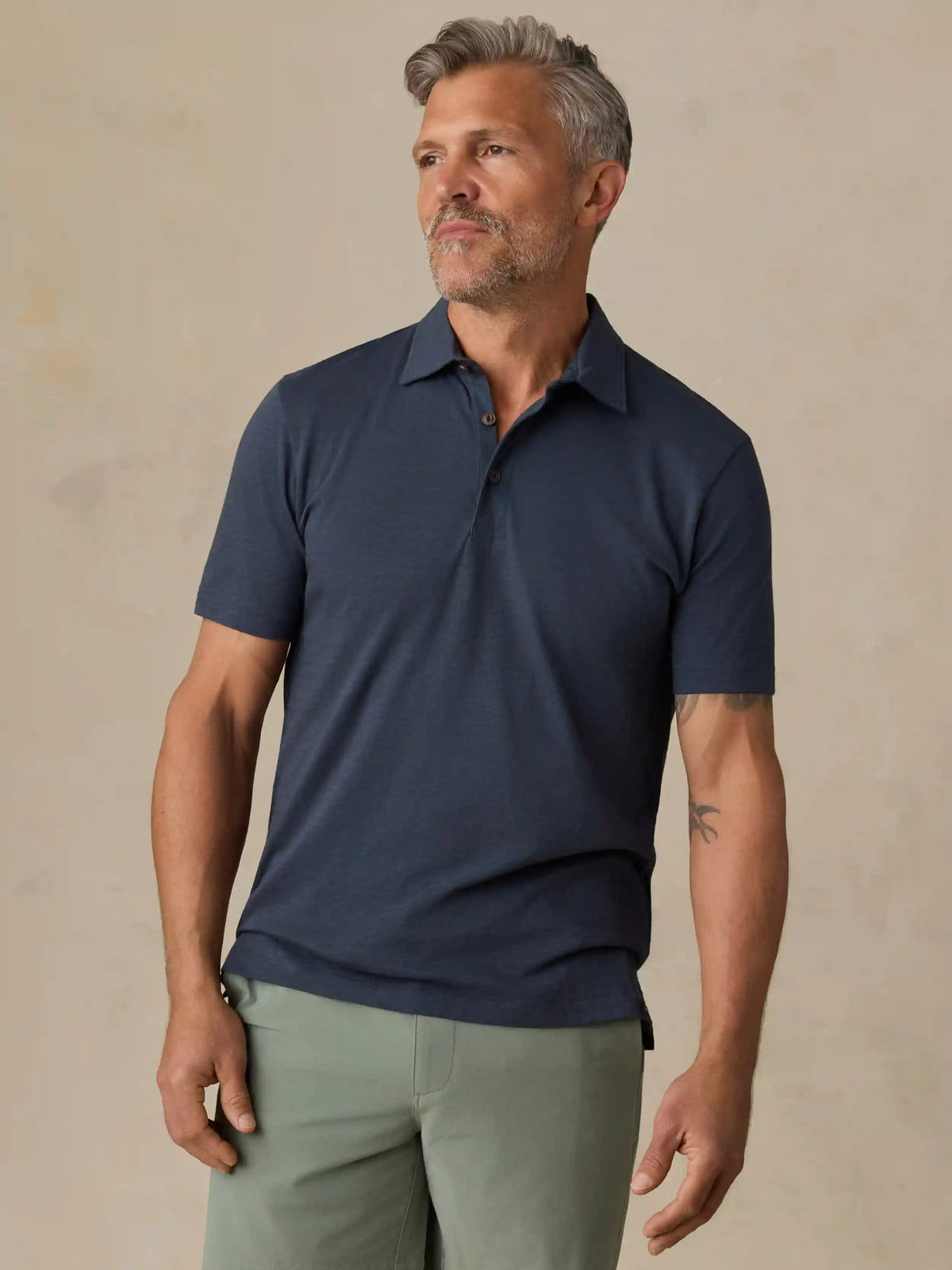 Sunwashed T-Shirt Polo - Dune Navy