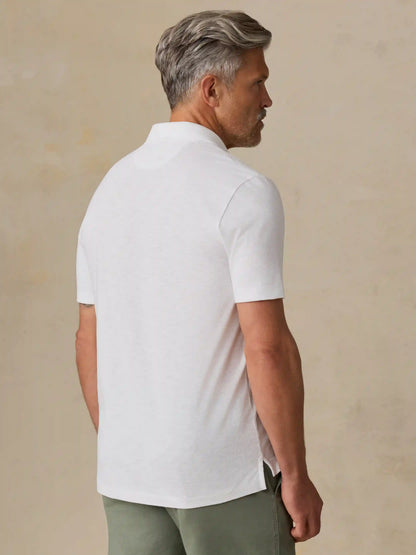 Sunwashed T-Shirt Polo - White