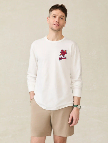 St. John's Long-Sleeve Sunwashed Tee - White