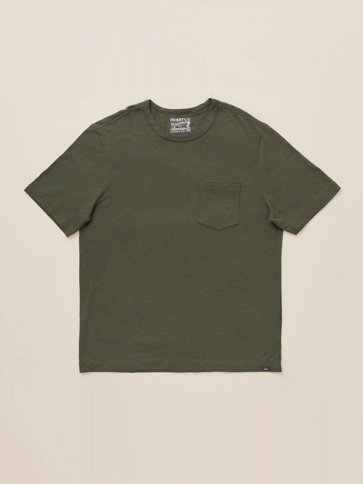 Sunwashed Regenerative Pocket Tee - Forest Grove