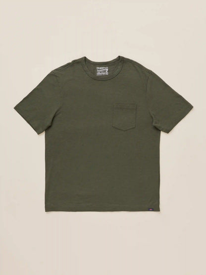 Sunwashed Regenerative Pocket Tee - Forest Grove