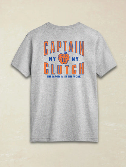 Jalen Brunson Captain Clutch Sunwashed Pocket Tee - Granite Heather