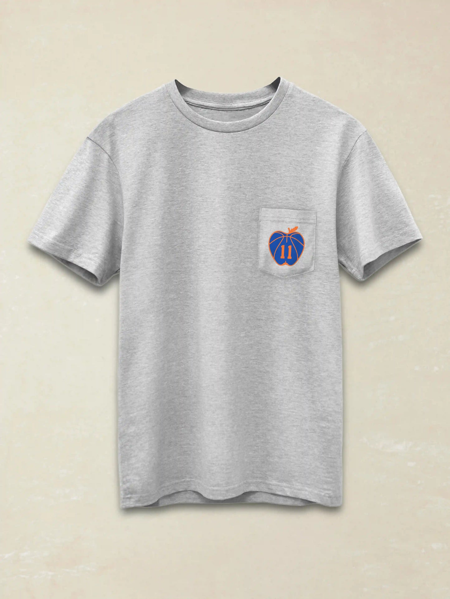 Jalen Brunson Captain Clutch Sunwashed Pocket Tee - Granite Heather