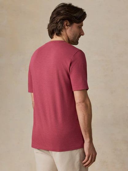 Sunwashed Regenerative Pocket Tee - Gulf Red