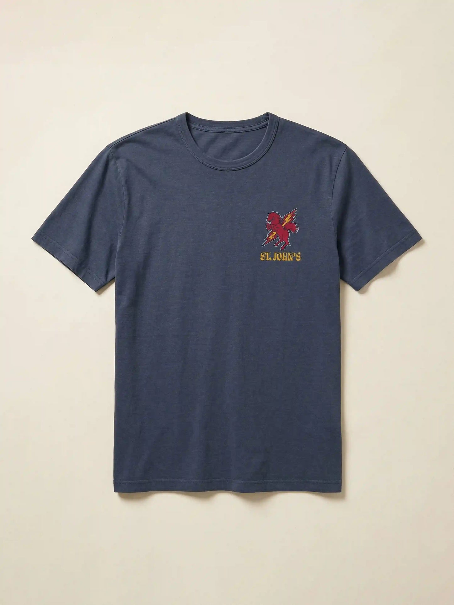 St. John's Sunwashed Regenerative Tee - Dune Navy