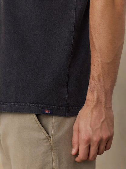 Short-Sleeve Recycled Cotton Tee - Ridge Black
