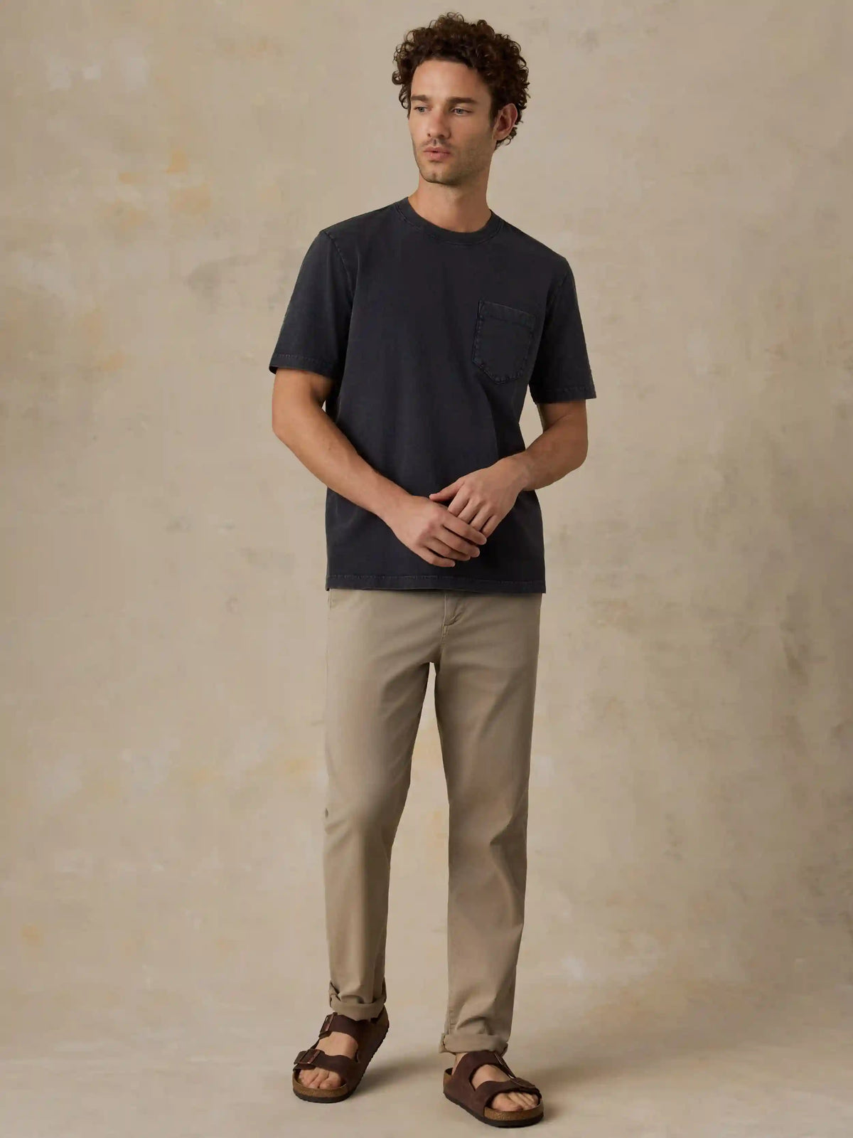 Short-Sleeve Recycled Cotton Tee - Ridge Black