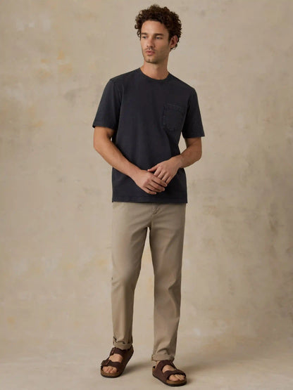 Short-Sleeve Recycled Cotton Tee - Ridge Black