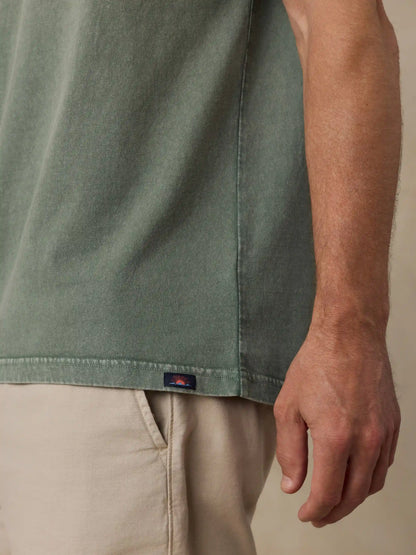 Short-Sleeve Recycled Cotton Tee - Terrain Olive