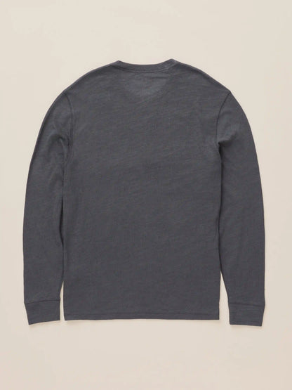Sunwashed Organic Henley - Graphite