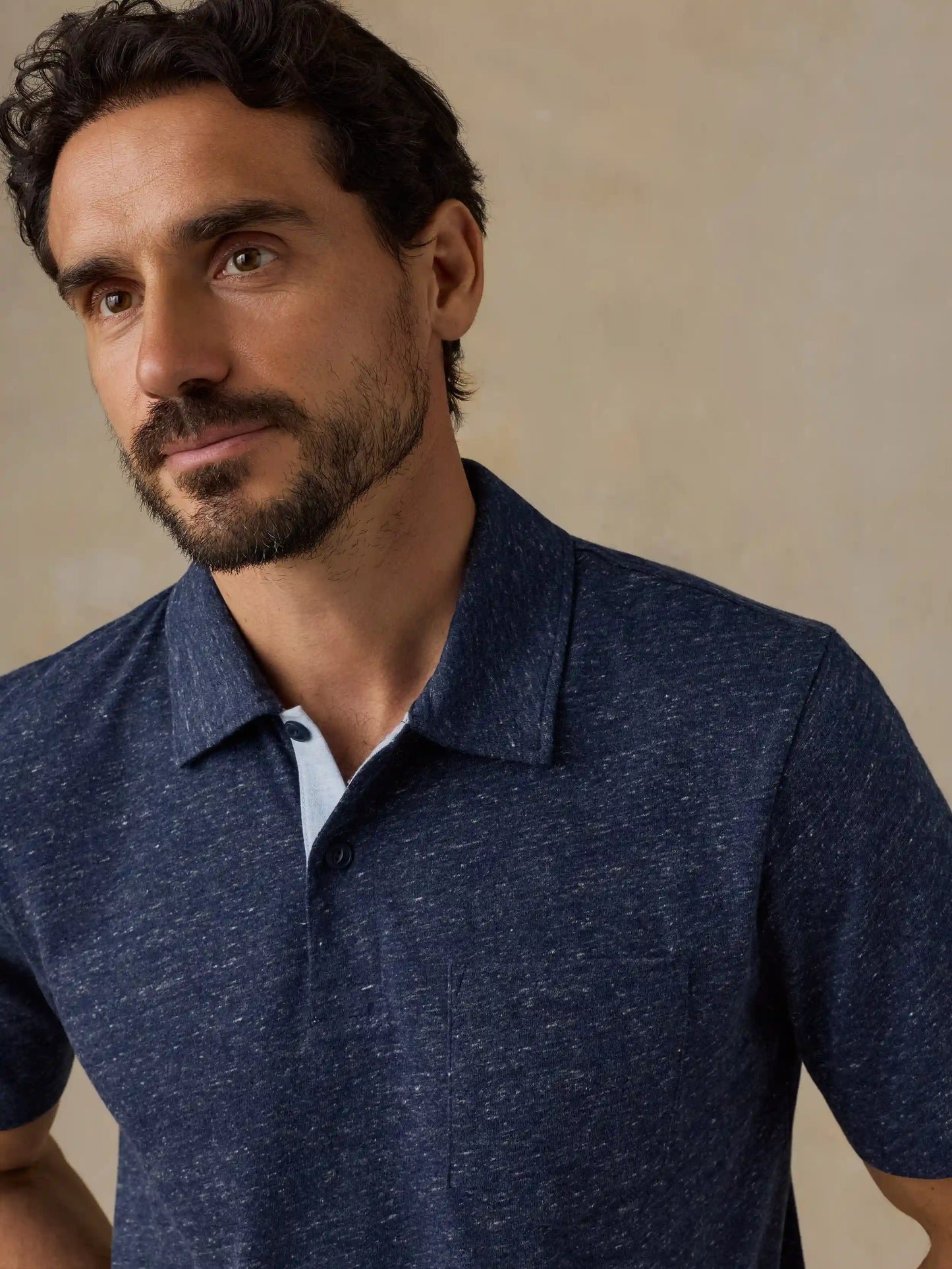 Short-Sleeve Breeze Polo - Midnight Skies Heather