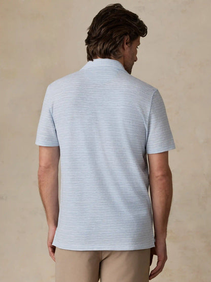 Short-Sleeve Breeze Polo - Blue Wake Stripe