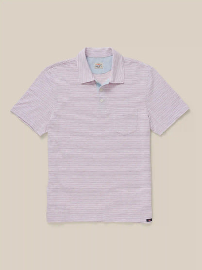 Short-Sleeve Breeze Polo - Orchid Wake Stripe