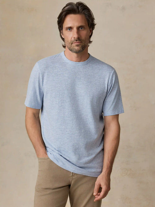 Short-Sleeve Breeze Tee - Blue Isle