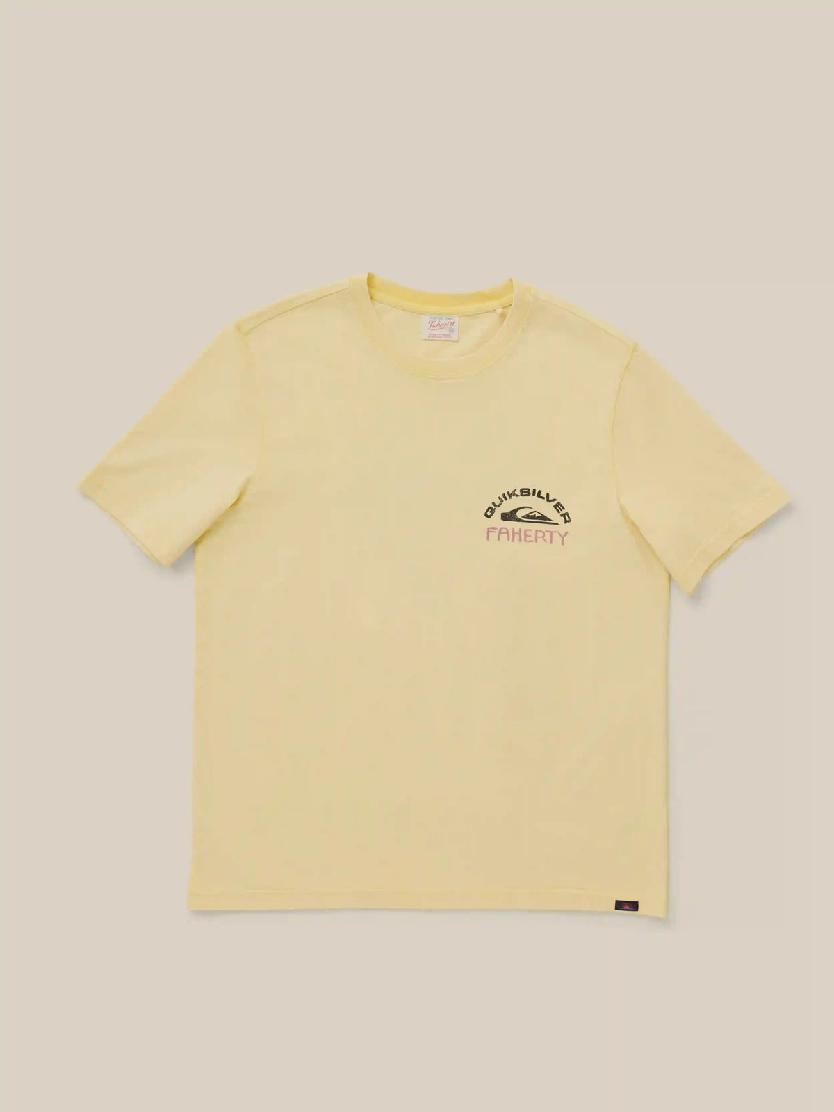 Faherty x Quiksilver Heavy Wash Tee - Bright Sun