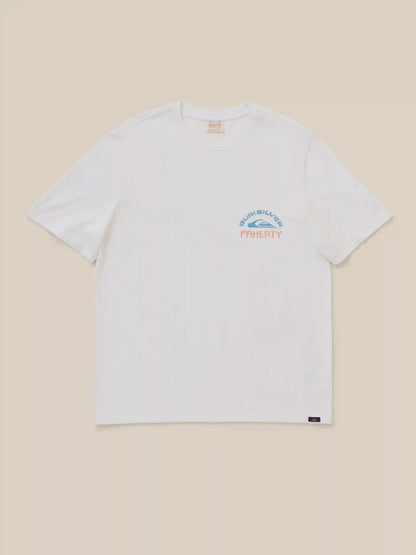 Faherty x Quiksilver Heavy Wash Tee - White