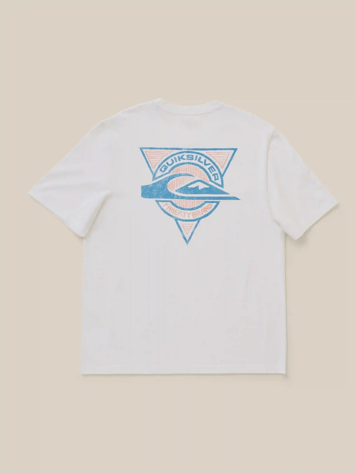 Faherty x Quiksilver Heavy Wash Tee - White