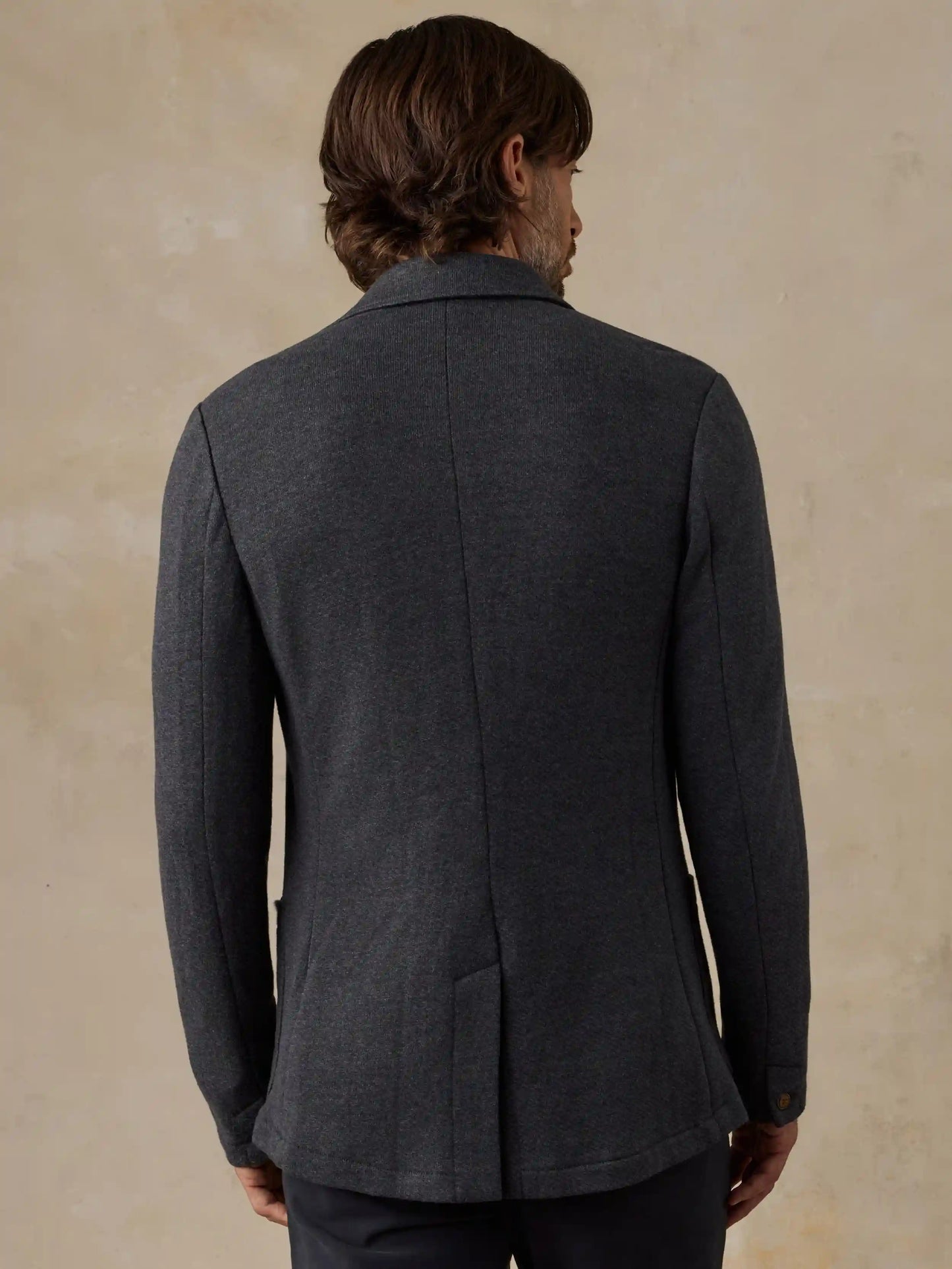 Inlet Knit Blazer - Black Sky Melange