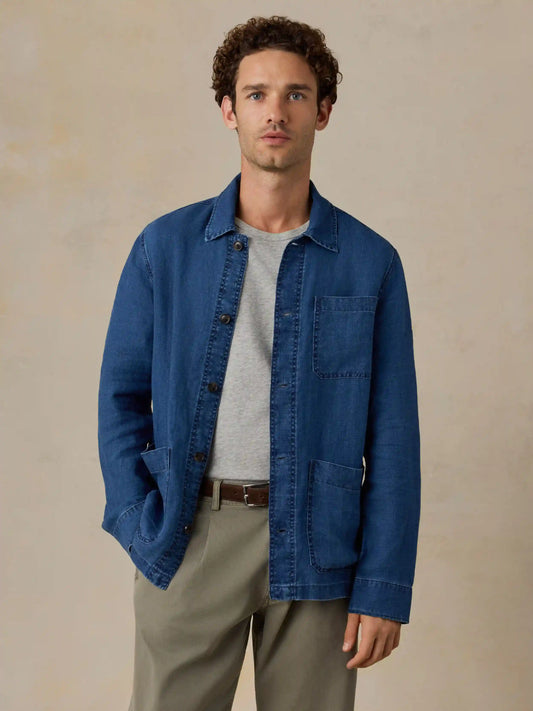 Indigo Studio Jacket - Island Indigo Wash