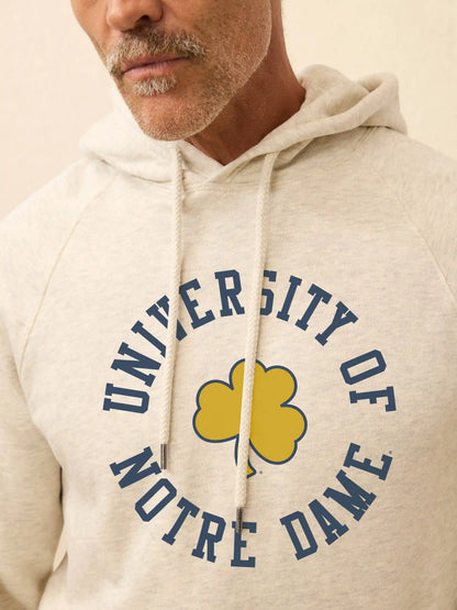 Notre Dame High Standard Fleece Hoodie - Antique Ivory Heather