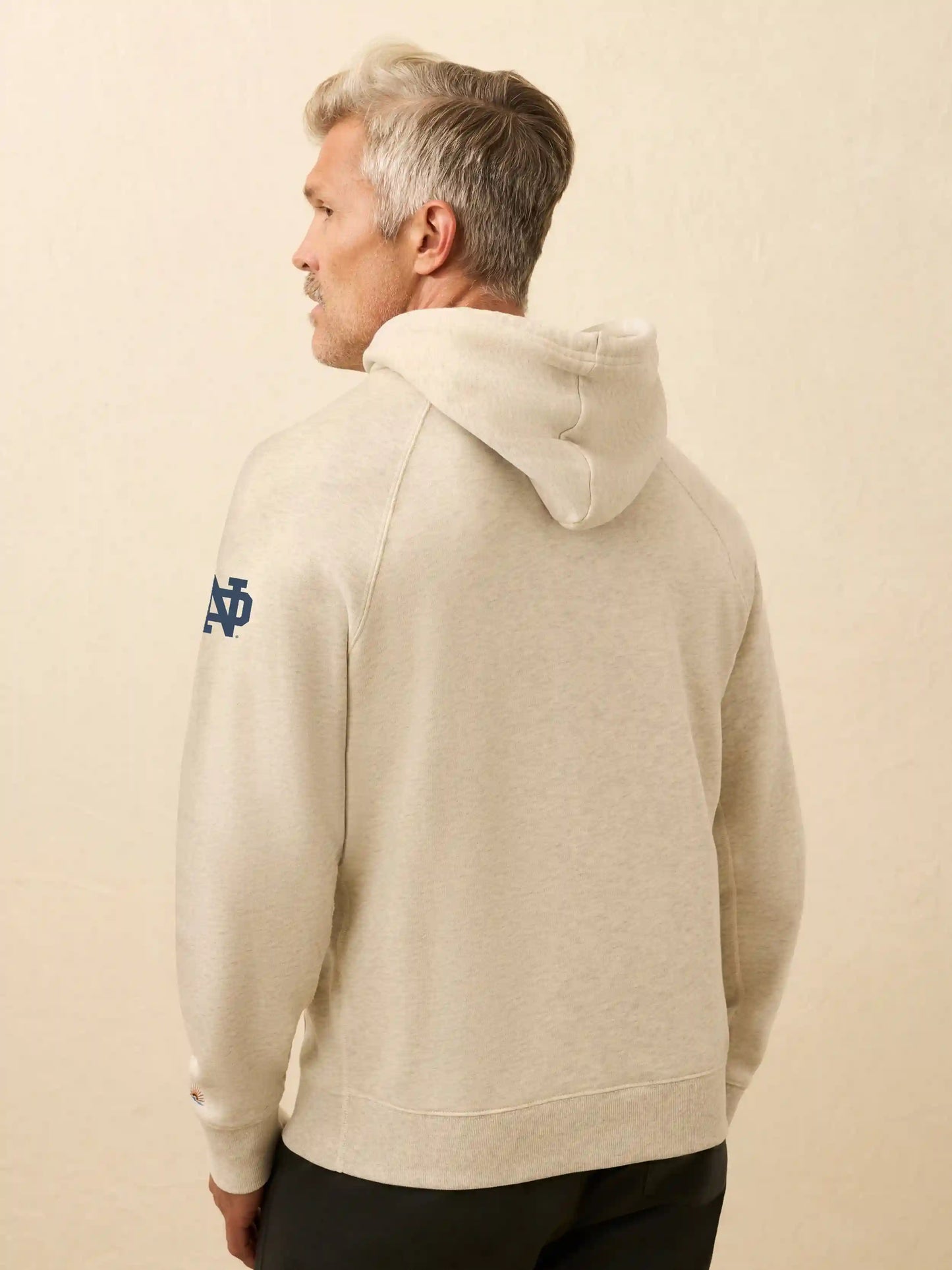 Notre Dame High Standard Fleece Hoodie - Antique Ivory Heather