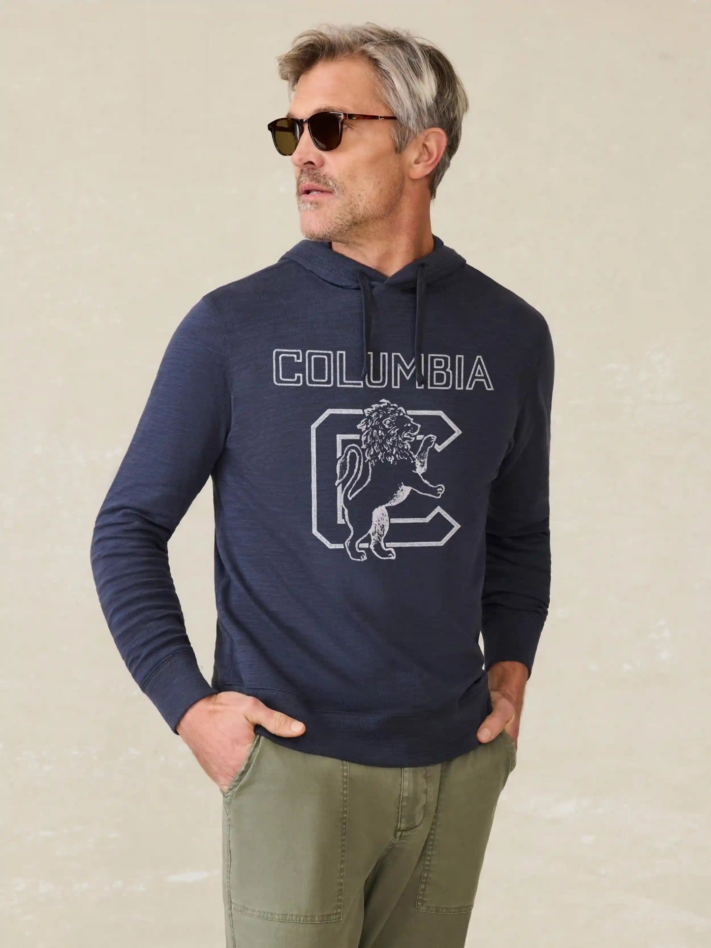 Columbia Sunwashed Slub Hoodie - Blue Nights