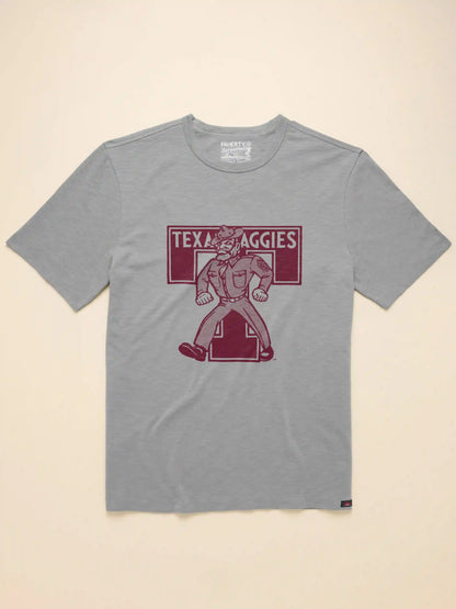 Texas A&M Sunwashed Tee - Granite Heather
