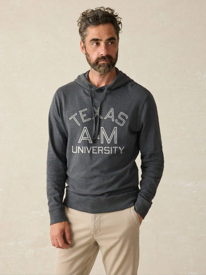 Texas A&M Sunwashed Slub Hoodie - Graphite