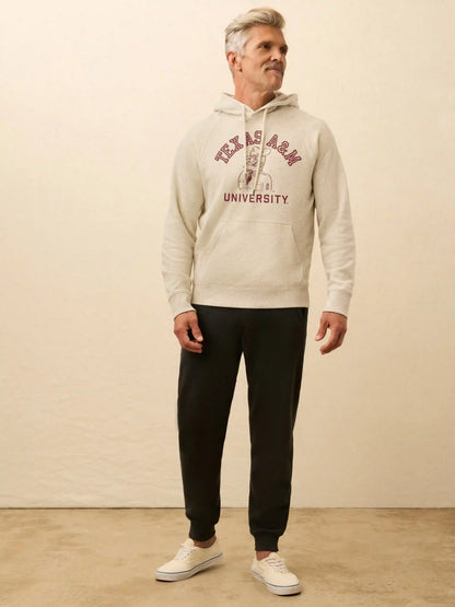 Texas A&M High Standard Fleece Hoodie - Antique Ivory Heather