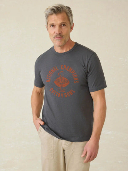 University of Texas Sunwashed Regenerative Tee - Graphite