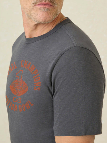 University of Texas Sunwashed Regenerative Tee - Graphite