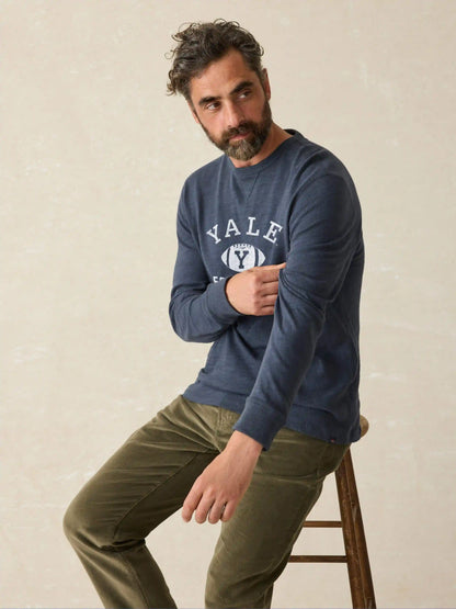 Yale Sunwashed Organic Crew - Blue Nights