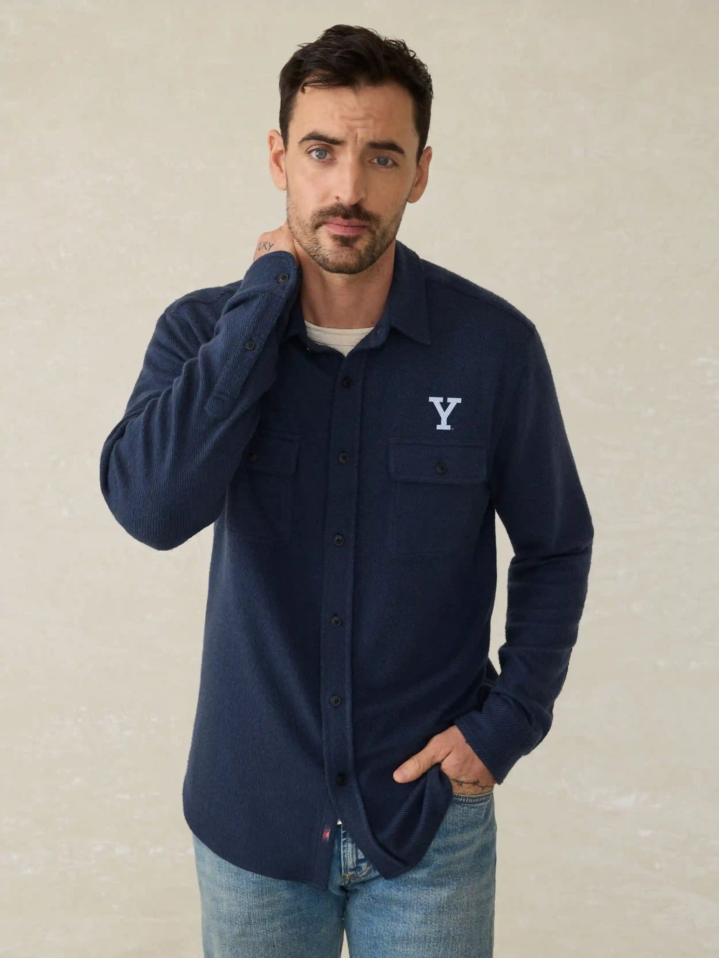 Yale Legend™ Sweater Shirt - Brighton Navy Twill