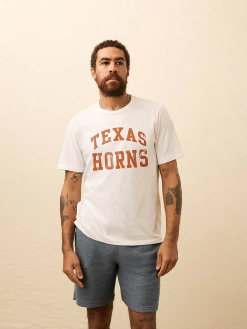 University of Texas Sunwashed Tee - White