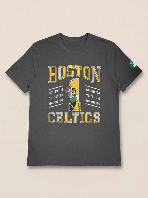 Boston Celtics Sunwashed Regenerative Tee - Graphite