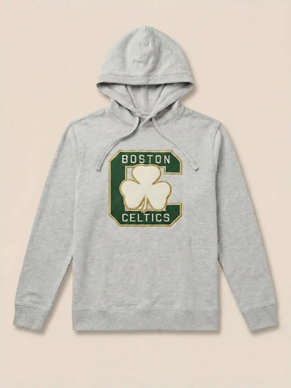 Boston Celtics Sunwashed Organic Hoodie - Light Grey Heather