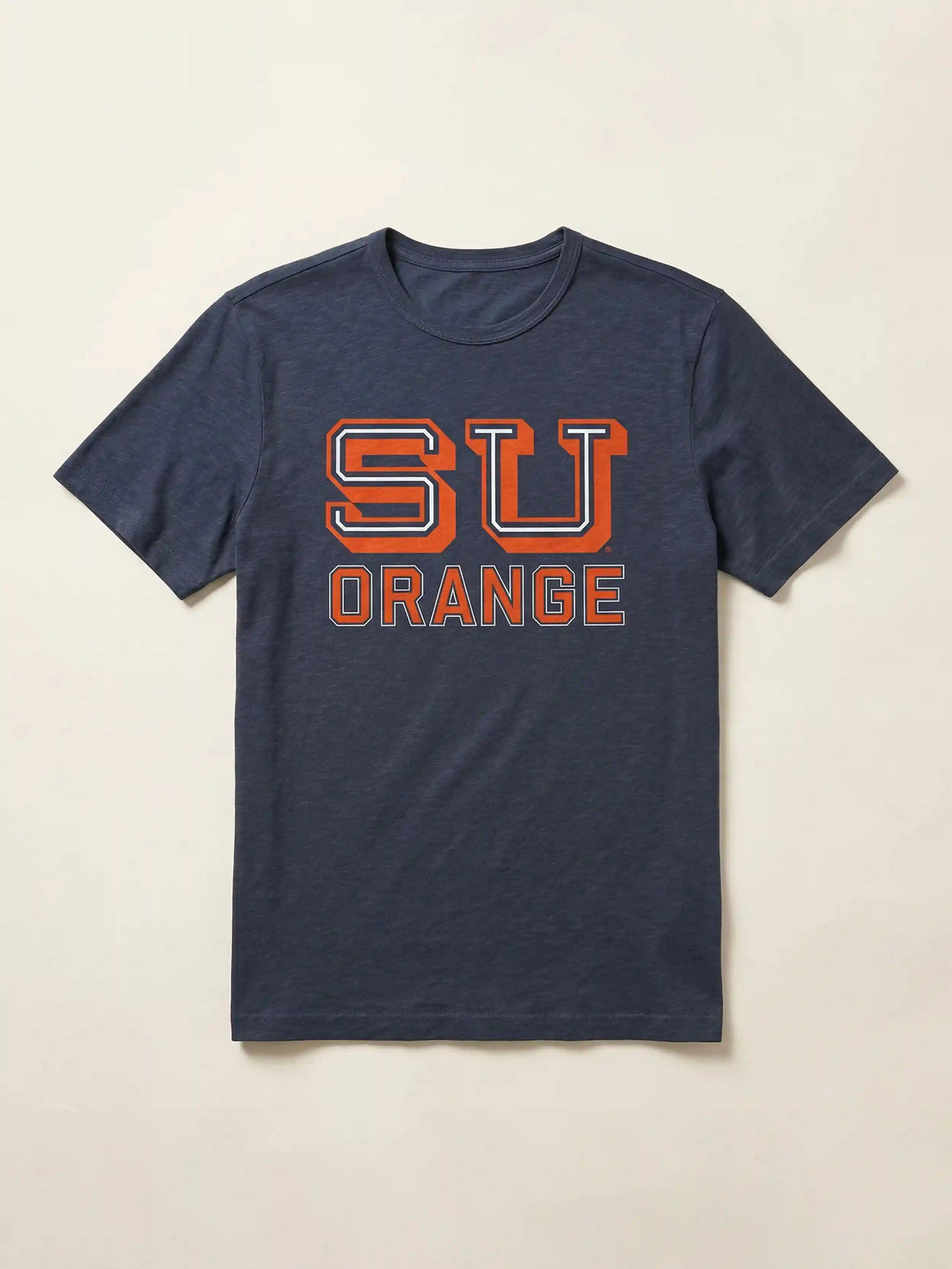 Syracuse University Sunwashed Regenerative Tee - Dune Navy
