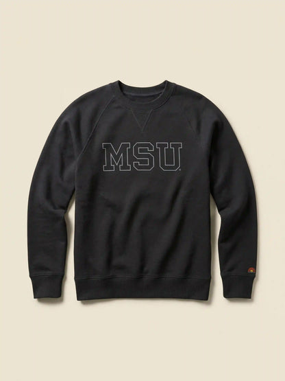 Michigan State High Standard Fleece Crew - Mountain Black
