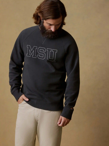 Michigan State High Standard Fleece Crew - Mountain Black