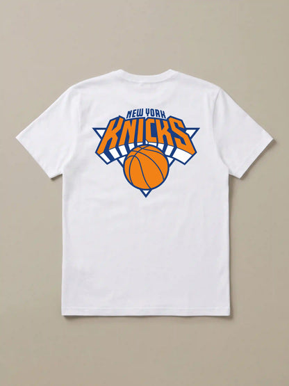 NY Knicks Sunwashed Regenerative Tee - White