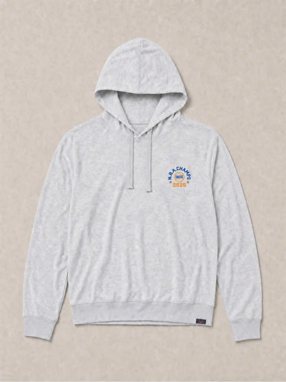 NY Knicks Sunwashed Organic Hoodie - Light Grey Heather