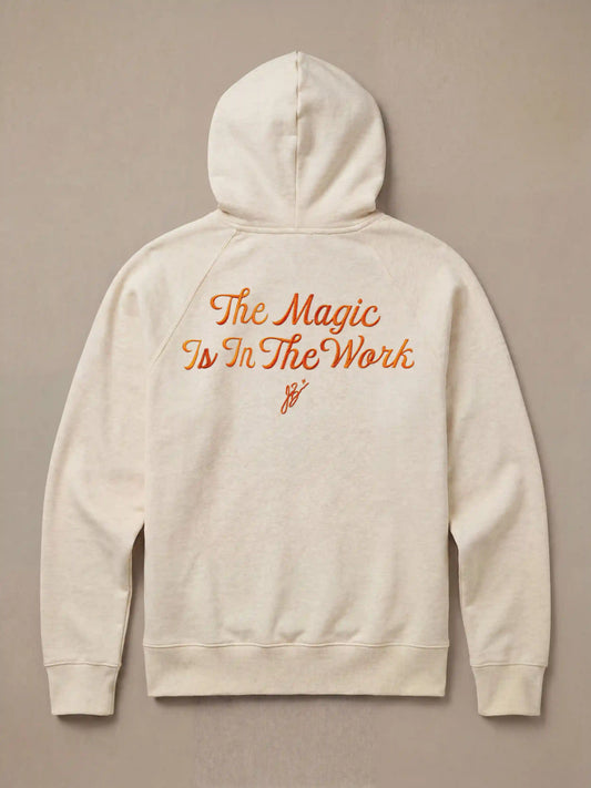 Jalen Brunson High Standard Fleece Hoodie - Antique Ivory Heather