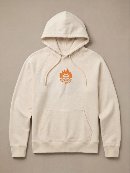 Jalen Brunson High Standard Fleece Hoodie - Antique Ivory Heather