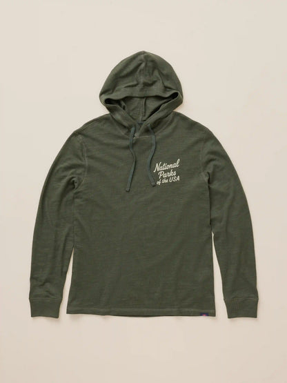 Faherty x Parks Project National Parks Sunwashed Organic Hoodie - Forest Grove