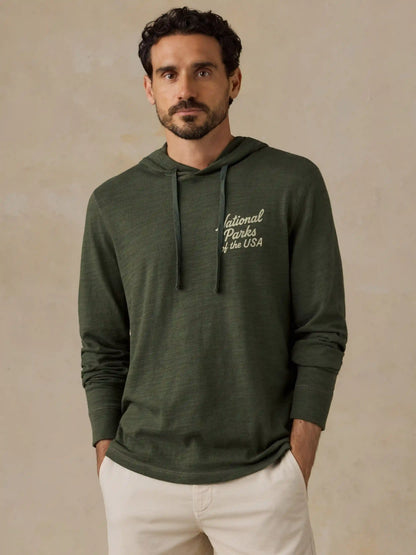Faherty x Parks Project National Parks Sunwashed Organic Hoodie - Forest Grove
