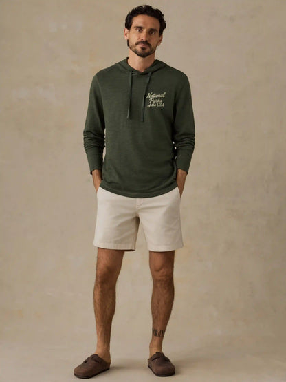 Faherty x Parks Project National Parks Sunwashed Organic Hoodie - Forest Grove